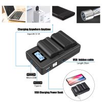 New USB LCD Smart EL-15 Charger Camera Battery Fast Dual Charge Mobile Power Bank Charger For Nikon D7200 D600 D850  D750 D7100