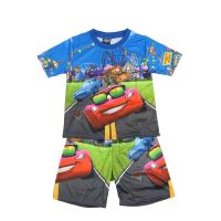 Disney Boys Sets Summer 2023 New Short-Sleeved Cartoon Clothing Kids Clothes Childrens Shorts Pajamas Outfits Car McQueen Suit