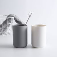 Bathroom Tumblers Plastic Mouthwash Cup Coffee Tea Water Mug Home Travel Solid Color Toothbrush Holder Cup Drinkware Tools