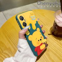 เคส Chenyyka สำหรับ Infinix เคส20 5G Hot 20S ลายการ์ตูนหมีน้ำผึ้งบางสวยงามดีไซน์ใหม่เคสโทรศัพท์ป้องกันขอบสี่เหลี่ยมเคสนิ่มเคสปลอกซิลิโคนกันกระแทก