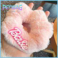 PETIBAG สีทึบทึบ ตุ๊กตาบาร์บี้ scrunchie ตุ๊กตาผ้าพลัฌ แฟชั่นสำหรับผู้หญิง ยางรัดผม ของใหม่ อุปกรณ์เสริมผม เชือกรัดผม สำหรับผู้หญิง