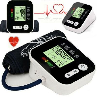 【support】 USB ดิจิตอลทางการแพทย์ในครัวเรือน Upper Arm ข้อมือเสื้อบีพีความดันโลหิต Pulse Heart Rate เครื่องวัดความดันโลหิต Sphygmomanometer Monitor