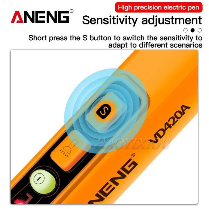 aneng-vd420a-intelligent-digital-non-contact-ac-12-1000v-voltage-tester-electric-sensor-multimeter-pen-for-electric-tools