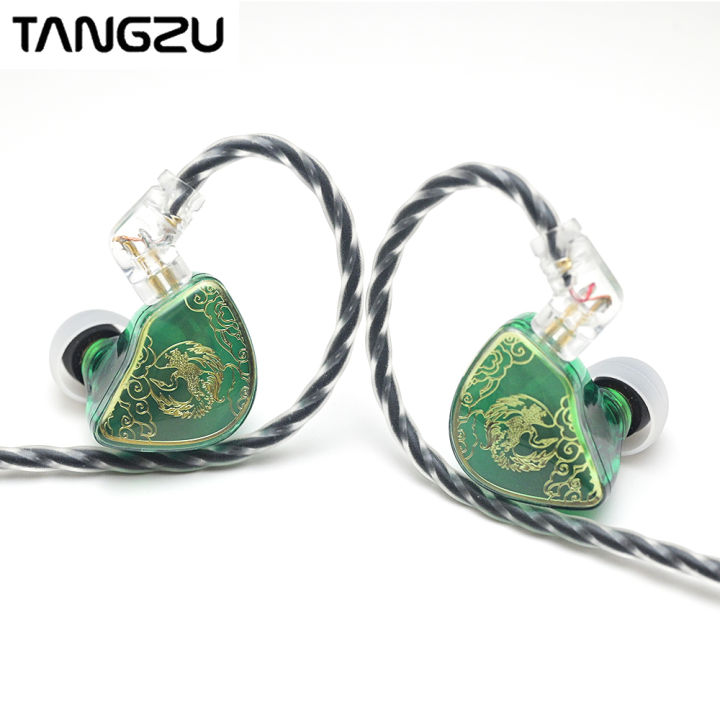 TANGZU WAN ER SG Earphone Green Color 0.78mm 2Pin Connector Running ...