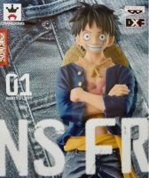 Luffy ของแท้ JP แมวทอง - Jeans Freak Banpresto [โมเดลวันพีช]