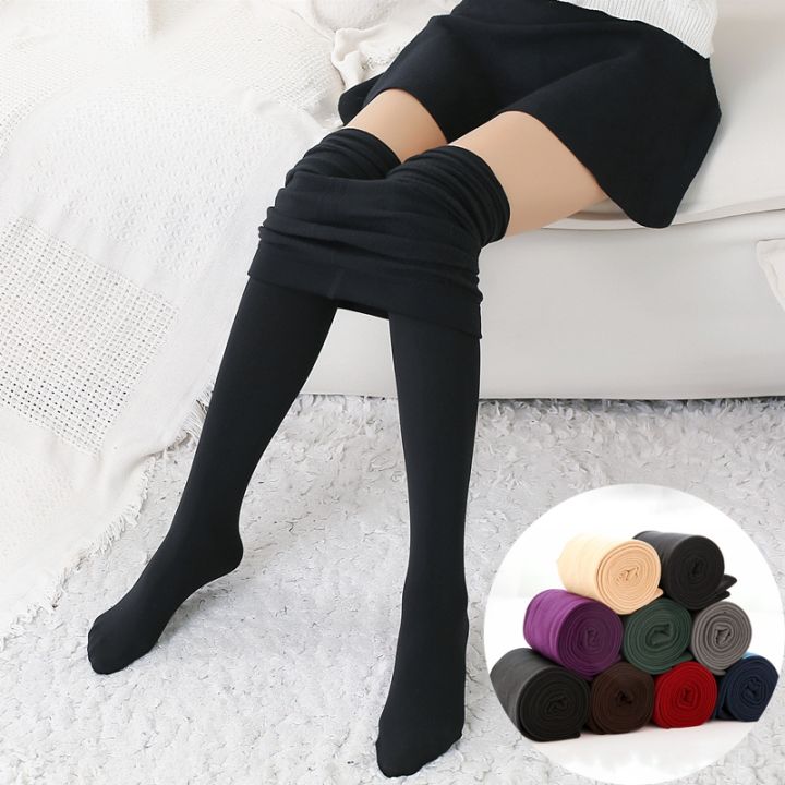 brushed-stretch-fleece-lined-thick-tights-lady-warm-winter-pants-warm-leggings