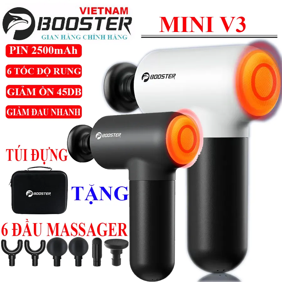 Súng massage cầm tay giãn cơ booster mini v3 (45w 1500mah) 83 -