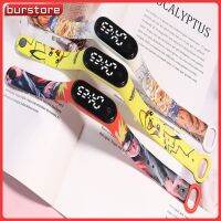 Burstore สร้อยข้อมืออิเล็กทรอนิคส์กันน้ำ,สี Jam Tangan Elektronik มีแสงสีขาวพราว