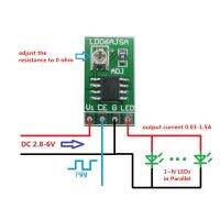 DC 3.3V 3.7V 5V ไดร์เวอร์ LED 30-1500MA โมดูลปรับกระแสคงที่ PWM Control Board สําหรับ USB LED ไฟฉาย 18650 Li-ion