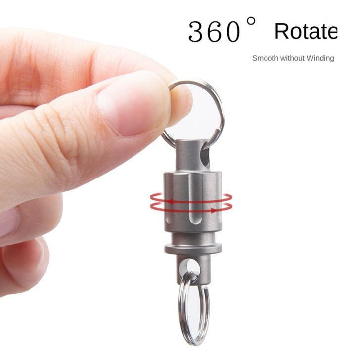 1-piece-titanium-quick-release-keychain-detachable-double-end-swivel-key-chain-connector-kit-heavy-duty-car-key-clip-titanium-alloy