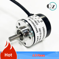 AB Two Phase Incremental Photoelectric Rotary Encoder Solid Shaft Meter Reading NPN 12-24V 200PPR 360PPR 600PPR 1000P