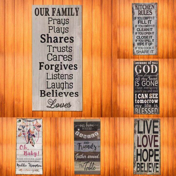 Canvas and Framed Art Prints Inspirational Bible Verse Wooden Frame Wall Art Quotes 25x52cm