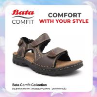 Bata Comfit MENS รองเท้าแตะ รองเท้ารัดส้นผู้ชาย สีน้ำตาล รหัส 8614791 Mensandal Fashion SUMMER