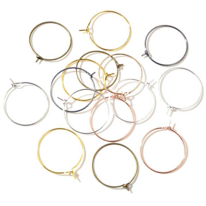 ltata-temperament-50ชิ้น-ล็อต20-25-30-35มม-kc-gold-silver-plated-hoops-ต่างหูวงกลมขนาดใหญ่หู-hoops-ต่างหูสายสำหรับเครื่องประดับ-diy-ทำอุปกรณ์