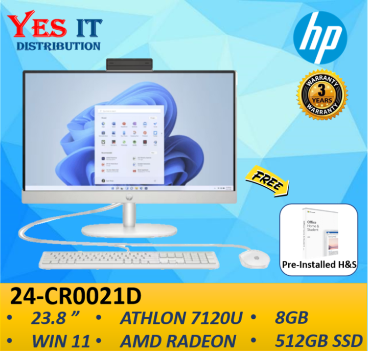 HP 24 cr0021d 23 8 FHD All in One Desktop PC Shell White Athlon hp-24-cr0021d-23-8-fhd-all-in-one-desktop-pc-shell-white-athlon