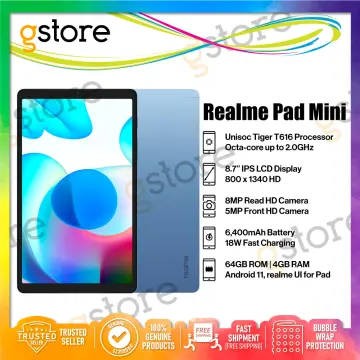 Realme Pad Mini ( 4 GB RAM | 64 GB ROM) (8.7 inch) HD Display Wi-Fi+4G  Tablet