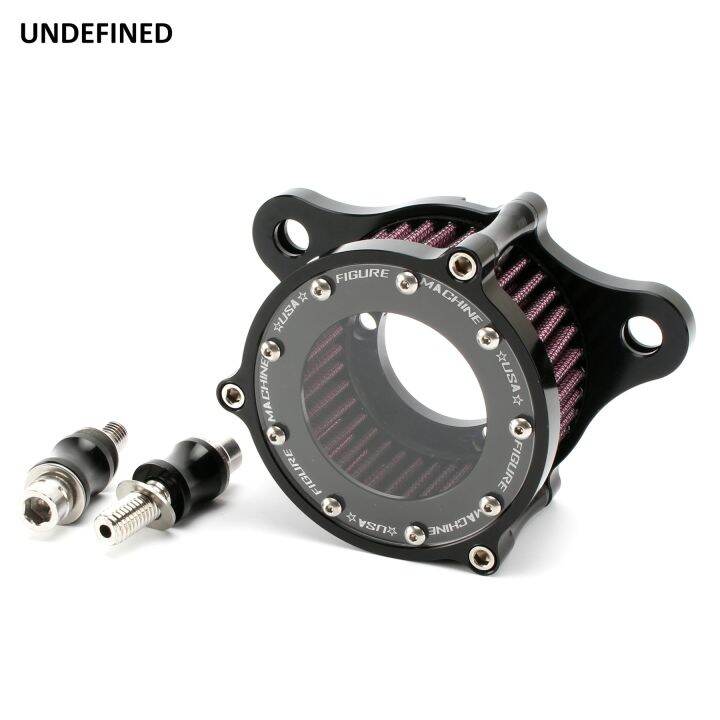 ชุดระบบไอดีตัวฟอกอากาศ-cnc-สำหรับตัวกรองอากาศรถจักรยานยนต์สำหรับ-harley-sportster-xl883-xl1200เหล็ก883-48-72เจ็ดสิบสอง1991-2021