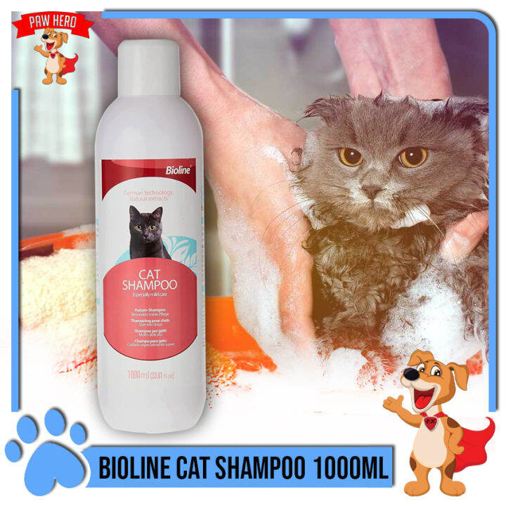 PAW HERO Bioline Cat Shampoo Especially Mild Care 1000ml Lazada PH