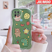 เคส JIUMOO สำหรับ OPPO A15 A35 A15s 4G เคสเนื้อครีมลายตัวการ์ตูนน่ารักนิ่มกันกระแทกเคสโทรศัพท์โปร่งใสฝาครอบป้องกันเจลป้องกันการตกหล่นซิลิกาแบบใส