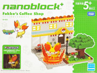 Fokkos Coffee Shop (แบบประกอบ) ของแท้ JP - Nanoblock Plus Takara Tomy [โมเดลโปเกมอน]