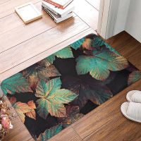 【YF】✶◑  slip Rugs Leaves Flowers Doormat Soft Entry Door