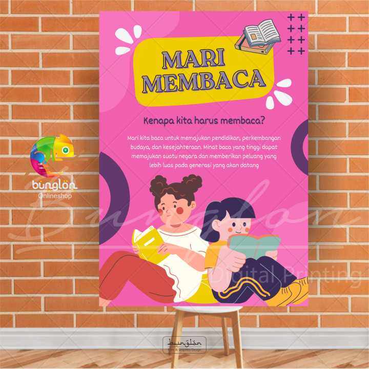 Poster Edukasi Poster Kelas Poster Mari Membaca Lazada Indonesia