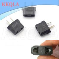 QKKQLA 2PCS European US AU EU Plug Converter Power Socket Adapter American Japan US To EU Euro Travel Adapter Outlet connector