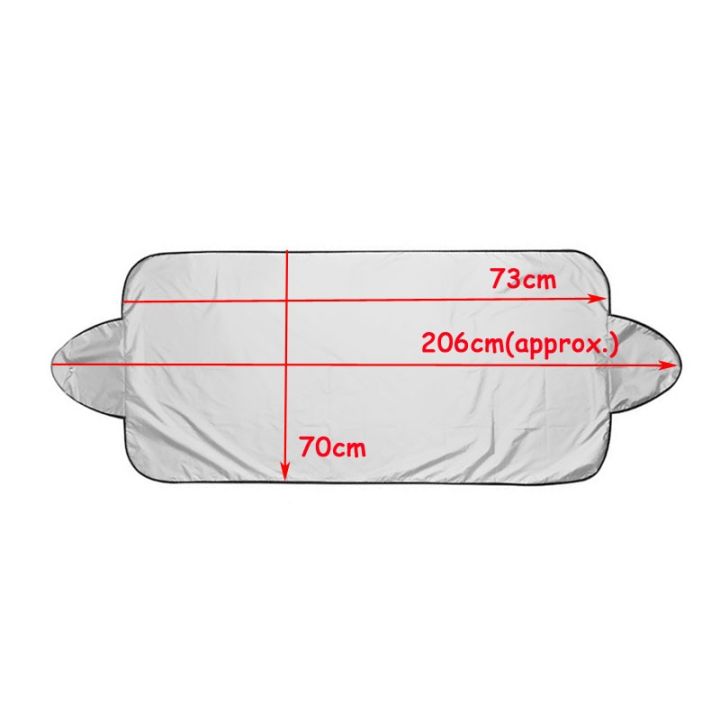 noenname-null-ป้องกันเครื่องสร้างน้ำแข็งเกล็ดหิมะม่านบังแดดฝุ่นน้ำค้างแข็งแช่แข็งที่บังแดดหน้ารถยนต์อุปกรณ์ป้องกันฝาครอบ