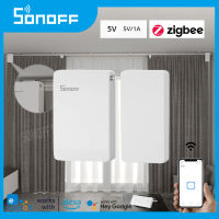 SONOFF ZB ม่าน Zigbee สมาร์ทม่านมอเตอร์สวิทช์5โวลต์1A ติดตั้งง่ายระยะไกล APP การควบคุมเสียงทำงานร่วมกับ Alexa Home ~