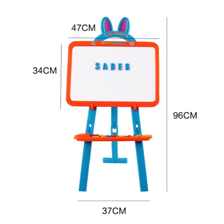 กระดานไวท์บอร์ดเด็ก-กระดานวาดรูปเด็ก-กระดานเขียนหนังสือเด็ก-มี-2-ด้าน-ของเล่นเสริมพัฒนาการเด็ก