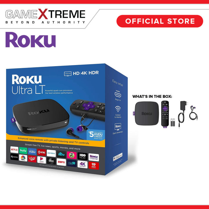 Roku Ultra LT HD/4K/HDR Wired and Wireless Streaming Media Player