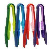 【jw】❡▼✢  3pcs Silicone Food Tongs Non-slip Clip Clamp BBQ Salad Tools Grill Accessories