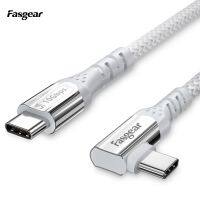 Fasgear USB C Type C สายเคเบิลสำหรับโทรศัพท์มือถือสำหรับอุปกรณ์ Macbook PD 100W 10Gbps ชาร์จเร็ว5A USB-C R 3M