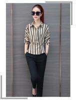 Chiffon shirt ladies long-sleeved fashion design tops niche shirts foreign shirts