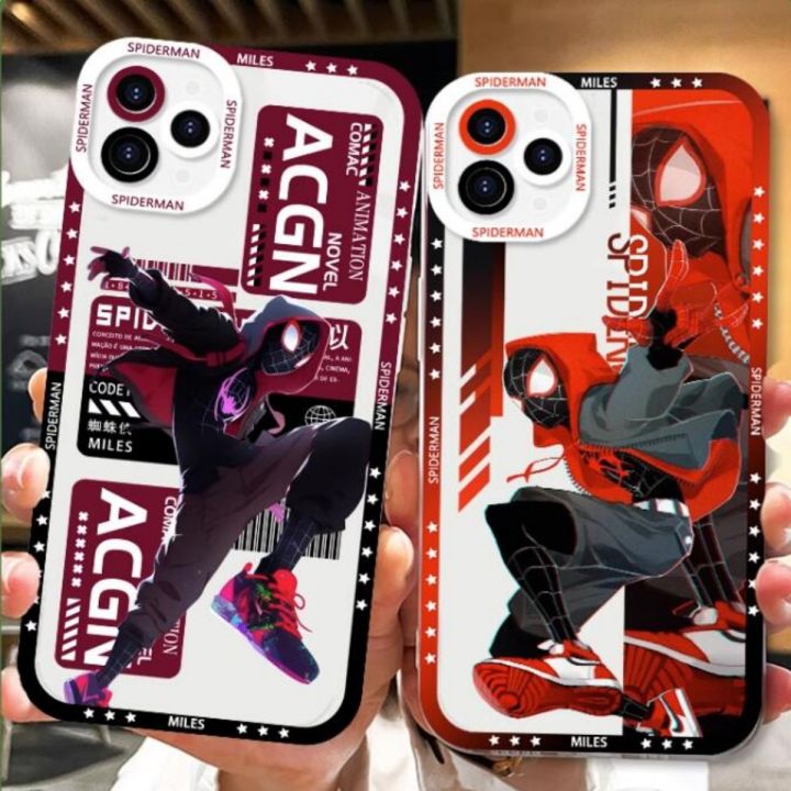 เคสสำหรับ-oppo-a5s-a12-a12s-a15-a15s-a35-a16-a16s-a54s-a16k-a5ซิลิกาเจลนุ่ม-a9เคสใส-a31-a53-a33-a54-a73-a1k-เคสมือถือกันกระแทกชัดเจน-tpu-marvel-spider-man-migwen-punk-hobie-ins