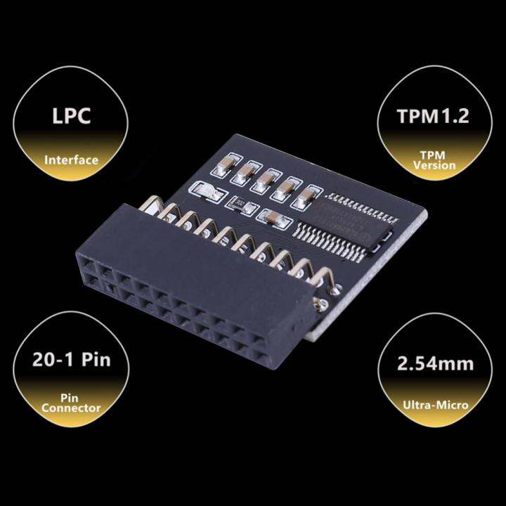 ตัวประมวลผลการเข้ารหัส-tpm1-2ขนาดเล็ก-lpc-20พินโมดูลการเข้ารหัสโมดูลการเข้ารหัสระยะไกลอะไหล่โมดูลการเข้ารหัสระยะไกลสำหรับชิ้นส่วนโมดูลการเข้ารหัส-msi-กิกะไบต์