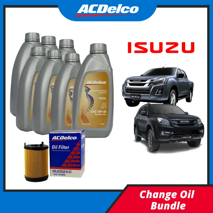ACDelco Change Oil Bundle for Isuzu DMAX/MUX 1.9L 20182021 Lazada PH