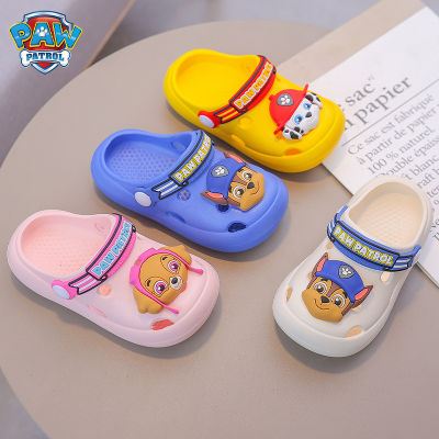 PAW PAtrol การ์ตูน Flip Flops สำหรับเด็กชายเด็กหญิงเด็กรองเท้าส้นตึกสำหรับเด็กผู้ชายรองเท้าแตะเด็กผู้หญิงกันลื่นนุ่มเสื้อนอกการ์ตูนน่ารักรองเท้าแตะชายหาดฤดูร้อน0000