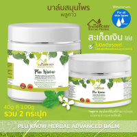 บ้านหมอละออง บาล์มสมุนไพร พลูคาว แอ๊ดวานซ์ แพ็กรวม 2 ขนาด 40g คู่ 100g Plu Kaow Herbal Advanced Balm สูตรเนื้อเจลลี่ บาล์มพลูคาว PluKaow พร้อมส่ง ฟรีค่าส่ง 30 บาทแรก ได้รับเลขทะเบียนการผลิตตามกฎหมาย สูตรตำรับสมุนไพรพลูคาว