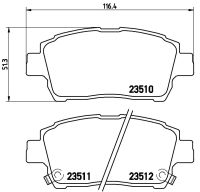 ผ้าดิสเบรคหน้า TOYOTA ALTIS LIMO 2001-2007 VIOS YARIS J E G S 1.3 1.5 2003-2007 CELICA ZZT231 1999- BB 2000- NTN