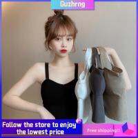 GUZHRNG ฤดูร้อน สายสะพายไหล่ปรับระดับได้ เสื้อกล้ามฟิตเนส ครอบตัดท่อ ปิดไหล่ เสื้อกั๊กโยคะ เสื้อชั้นในสตรี