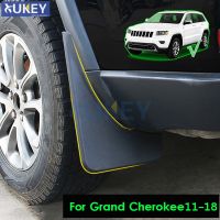 สำหรับ Jeep Grand Cherokee WK2 2011-2018ชุดด้านหน้าด้านหลังรถ Mud Flaps Mudflaps Splash Guards Mud Flap Mudguards 2012 2013 2014 2015