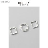 ? ของขวัญ DIY ของขวัญเครื่องประดับ DIY beaded bracelet bead frame s925 sterling silver square hexagon can be put beads in the middle of bead-wrapped accessories.