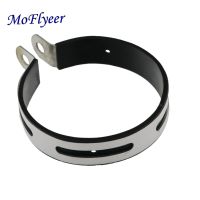 Exhaust Pipe Muffler Escape Motorcycle Rubber Holder Clamp Fixed Ring Support Bracket 100mm 110-115mm Stainless Steel Material Haberdashery