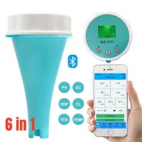 【LZ】✺✺✴  Multi-Function Water Quality Detector PH CE TDS ORP Temperatura Cloro Display APP Piscina Testador 6 em 1