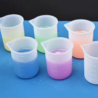 ✹▤ 100-300ml Silicone Measuring Cup Transparent With Scale Food-Grade Separating Cups DIY Cake Epoxy Resin Jewelry Making Tools