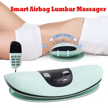 Lower Back Massager for Pain-Relief with Heat Vibrating Lumbar Support  Traction Device with Airbag Office Sciatica Pain Relief