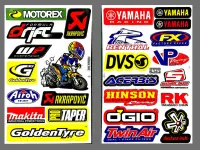 สติ๊กเกอร์แต่งรถ Yamaha Racing Motorex Team รถมอเตอร์ไซค์ บิ๊กไบค์ รถซิ่ง สติ๊กเกอร์ติดกระจก แต่งรถรถยนต์ รถกระบะ ติดหมวกกันน็อค จำนวน 2 แผ่น Y001