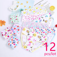 12PcsLot Cotton Panties Girls Kids Short Briefs Children Underwear Child Cartoon Shorts Underpants Girl Panties Cute Summer New