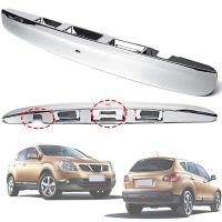 รถโครเมี่ยมด้านหลังฝาท้ายกระบะท้ายรถสำหรับ Nissan Qashqai J10 2007-พร้อมช่องใส่กล้อง I-Key